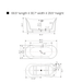 67" x 29" Freestanding Acrylic Bathtub, Modern Stand Alone Soaking Tub with Slotted Overflow and Pop-up Drain - HomeBeyond