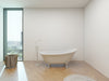 67" x 30" Freestanding Acrylic Bathtub Modern Stand Alone Soaking Tub - HomeBeyond
