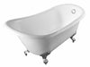 67" x 30" Freestanding Acrylic Bathtub Modern Stand Alone Soaking Tub - HomeBeyond
