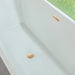 67" x 30" Modern Freestanding Acrylic Soaking Bathtub Glossy White Compact Soaker Tub Chrome Drain VA6820 - HomeBeyond