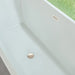 67" x 30" Modern Freestanding Acrylic Soaking Bathtub Glossy White Compact Soaker Tub Chrome Drain VA6820 - HomeBeyond