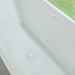 67" x 30" Modern Freestanding Acrylic Soaking Bathtub Glossy White Compact Soaker Tub Chrome Drain VA6820 - HomeBeyond