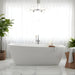 67" X 31" Freestanding Acrylic Bathtub, Contemporary Design Soaking Tub with Overflow and Pop - up Drain - HomeBeyond