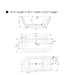 67" x 31" Freestanding Acrylic Bathtub, Modern Stand Alone Soaking Tub with Chrome Finish Round Overflow Pop-up Drain-VA6836 - HomeBeyond