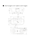 67" x 31" Inches Freestanding White Acrylic Bathtub-VA6835-L - HomeBeyond