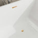 67" x 31" Modern Acrylic Rectangular Flat Bottom Freestanding Soaking Bathtub Center Drain VA6821-L - HomeBeyond