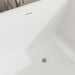 67" x 31" Modern Acrylic Rectangular Flat Bottom Freestanding Soaking Bathtub Center Drain VA6821-L - HomeBeyond