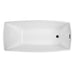 67" x 31" Modern Acrylic Single Slipper Flat Bottom Freestanding Soaking Bathtub Right Drain VA6841 - HomeBeyond