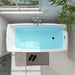 67" x 31" Modern Acrylic Single Slipper Flat Bottom Freestanding Soaking Bathtub Right Drain VA6841 - HomeBeyond