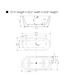 67" x 32" Freestanding Acrylic Bathtub Contemporary Design Soaking Tub - HomeBeyond