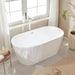 67" x 32" Freestanding Acrylic Bathtub, Modern Stand Alone Soaking Tub with Overflow and Pop-up Drain - HomeBeyond