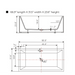 67" x 32" Freestanding Acrylic Bathtub, Modern Stand Alone Soaking Tub with Slotted Overflow and Pop-up Drain - HomeBeyond