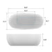 67" X 32" Freestanding White Acrylic Bathtub Modern Stand Alone Soaking Tub VA6906-L - HomeBeyond