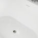 67" x 32" Modern Acrylic Oval Flat Bottom Freestanding Soaking Bathtub with Slotted Overflow VA6815-L - HomeBeyond