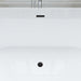 67" x 32" Modern Acrylic Oval Flat Bottom Freestanding Soaking Bathtub with Slotted Overflow VA6815-NLW - HomeBeyond