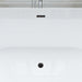 67" x 32" Modern Acrylic Oval Flat Bottom Freestanding Soaking Bathtub with Slotted Overflow VA6815-NLW - HomeBeyond
