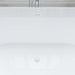 67" x 32" Modern Acrylic Oval Flat Bottom Freestanding Soaking Bathtub with Slotted Overflow VA6815-NLW - HomeBeyond