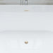67" x 32" Modern Acrylic Oval Flat Bottom Freestanding Soaking Bathtub with Slotted Overflow VA6815-NLW - HomeBeyond