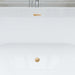 67" x 32" Modern Acrylic Oval Flat Bottom Freestanding Soaking Bathtub with Slotted Overflow VA6815-NLW - HomeBeyond