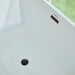 67" x 32" Modern Acrylic Rectangular Flat Bottom Freestanding Soaking Bathtub with Slotted Overflow VA6813B-L - HomeBeyond