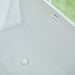 67" x 32" Modern Acrylic Rectangular Flat Bottom Freestanding Soaking Bathtub with Slotted Overflow VA6813B-L - HomeBeyond