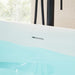 67" X 32" Stone Resin Ergonomic Shape Freestanding Bathtub, with Pure White Overflow and Pop Up Drain VA6920-L - HomeBeyond