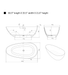 67" x 34" Flatbottom Freestanding Solid Surface Resin Stone Bathtub-VA6913-ML - HomeBeyond