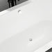 68" or 59" Freestanding Black/White Acrylic Bathtub - HomeBeyond