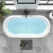 68" or 59" Freestanding Black/White Acrylic Bathtub - HomeBeyond