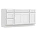 69" Modern Freestanding Oak Bathroom Vanity Base Only – Shaker Style Storage Cabinet with 4 Drawers & 3 Doors VA40153-39-151 - HomeBeyond