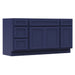 69" Modern Freestanding Oak Bathroom Vanity Base Only – Shaker Style Storage Cabinet with 4 Drawers & 3 Doors VA40153-39-151 - HomeBeyond