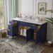 69" Oak Bathroom Vanity Cabinet without Top - 4 Drawers & 3 Doors - HomeBeyond