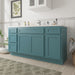 69" Oak Bathroom Vanity Cabinet without Top - 4 Drawers & 3 Doors - HomeBeyond