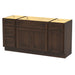69" Oak Bathroom Vanity Cabinet without Top - 4 Drawers & 3 Doors - HomeBeyond