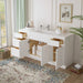 69" Oak Bathroom Vanity Cabinet without Top - 4 Drawers & 3 Doors - HomeBeyond