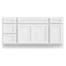 69" Oak Bathroom Vanity Cabinet without Top - 4 Drawers & 3 Doors - HomeBeyond