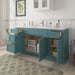 69" Oak Bathroom Vanity Cabinet without Top - 4 Drawers & 3 Doors - HomeBeyond