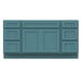 69" Oak Bathroom Vanity Cabinet without Top - 6 Drawers & 2 Doors - HomeBeyond
