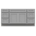 69" Oak Bathroom Vanity Cabinet without Top - 6 Drawers & 2 Doors - HomeBeyond