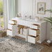 69" Oak Bathroom Vanity Cabinet without Top - 6 Drawers & 2 Doors - HomeBeyond