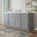 69" Oak Bathroom Vanity Cabinet without Top - 6 Drawers & 2 Doors - HomeBeyond