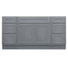 69" Oak Bathroom Vanity Cabinet without Top - 6 Drawers & 2 Doors - HomeBeyond
