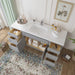69" Oak Bathroom Vanity Cabinet without Top - 6 Drawers & 2 Doors - HomeBeyond