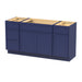 69" Plywood Bathroom Vanity Cabinet without Top - 4 Drawers & 3 Doors - HomeBeyond