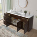 69" Plywood Bathroom Vanity Cabinet without Top - 4 Drawers & 3 Doors - HomeBeyond