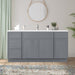 69" Plywood Bathroom Vanity Cabinet without Top - 4 Drawers & 3 Doors - HomeBeyond