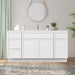 69" Plywood Bathroom Vanity Cabinet without Top - 4 Drawers & 3 Doors - HomeBeyond
