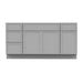 69" Plywood Bathroom Vanity Cabinet without Top - 4 Drawers & 3 Doors - HomeBeyond
