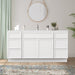 69" Plywood Bathroom Vanity Cabinet without Top - 6 Drawers & 2 Doors - HomeBeyond
