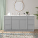 69" Plywood Bathroom Vanity Cabinet without Top - 6 Drawers & 2 Doors - HomeBeyond